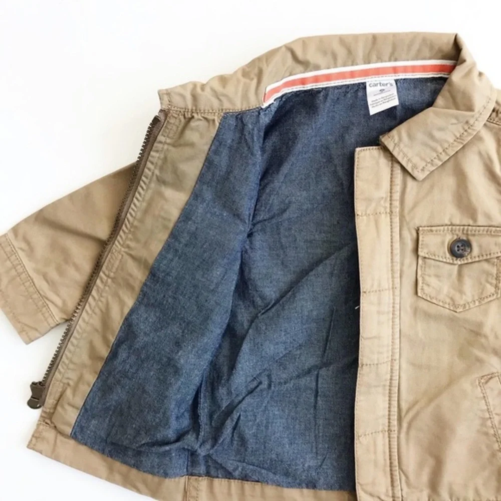 Carters NWT beige light jacket 9 months